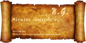 Mireisz Gusztáv névjegykártya